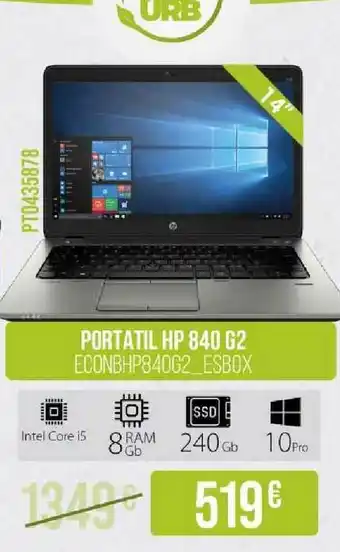 MR Micro Portatil HP 840 G2 Econbhp840g2_Esbox oferta