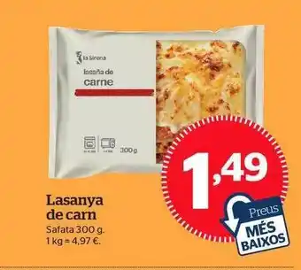 La Sirena Lasanya De Carne 300g oferta