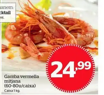 La Sirena Gamba Vermella Mitjana 1kg oferta
