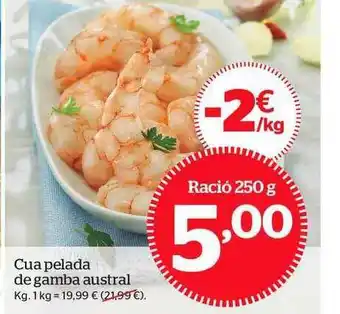 La Sirena Cua Pelada De Gamba Austral 250g oferta