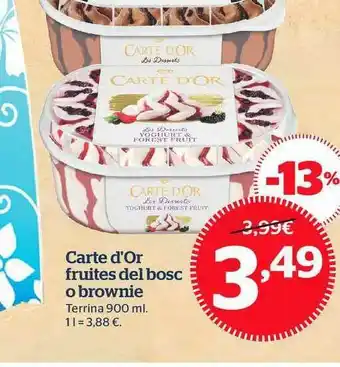 Carte D'Or Fruites Del Bosc O Brownie 900ml