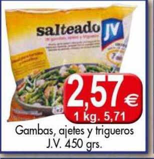 Congelados Copos Gambas, ajetes y trigueros oferta