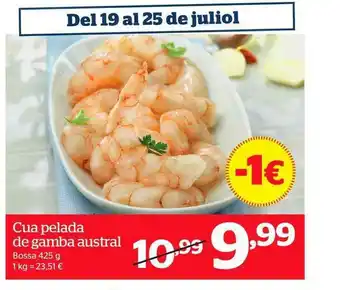 La Sirena Cua Pelada De Gamba Austral 425g oferta