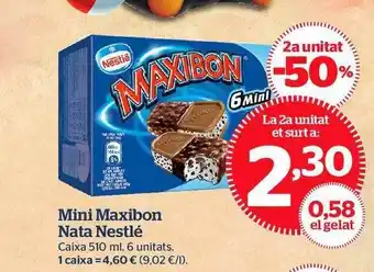 La Sirena Mini Maxibon Nata Nestlé 510ml oferta