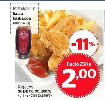 La Sirena Nuggets De Pit De Pollastre 370g oferta