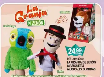 Juguetilandia La Granja De Zenón Marionetas Musicales Surtidas oferta