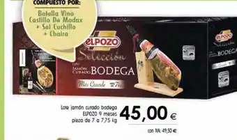 Cash Ifa Lote jamón curado bodega elpozo oferta