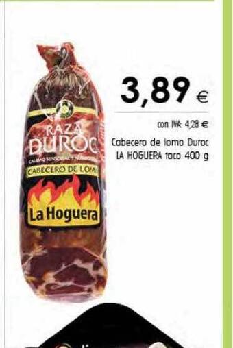 Cash Ifa Cabecero de lomo duroc la hoguera oferta