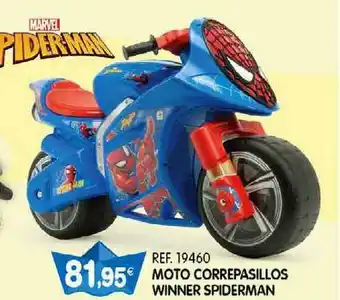 Juguetilandia Moto Correpasillos Winner Spiderman oferta