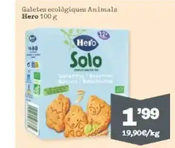 Sorli Galetes ecològiques animals hero oferta