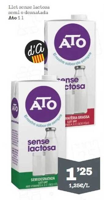 Sorli Llet sense lactosa semi o desnatada ato oferta