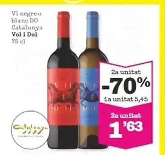 Sorli 2a unitat -70% vi negre o blanc do catalunya volidol oferta