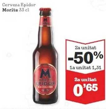 Sorli 2a unitat -50% cervesa epidor moritz oferta