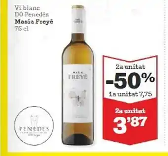Sorli 2a unitat -50% vi blanc do penedès masia freyé oferta