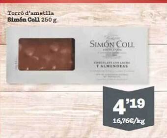 Sorli Torró d'ametlla simón coll oferta