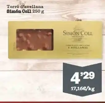 Sorli Torró d'avellana simón coll oferta