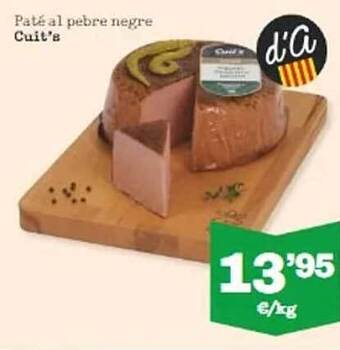 Sorli Paté al pebre negre cuit's oferta