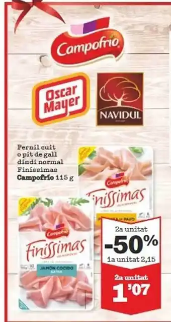 Sorli 2a unidad -50% pernil euit o pit de gall dindi normal finíssimas campofrío oferta