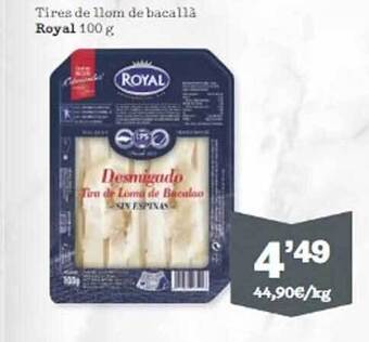 Sorli Tires de llom de bacallà royal oferta