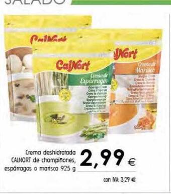 Cash Ifa Crema deshidratada calnort de champiñones espárragos o marisco oferta