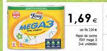 Cash Ifa Papel de cocina foxy mega 3 oferta