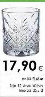 Cash Ifa Caja 12 vasos whisky timeless oferta