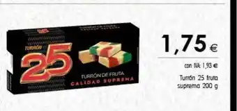Cash Ifa Turrón 25 fruta suprema oferta