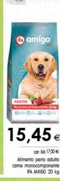Cash Ifa Alimento perro adulto carne monocomponente ifa amigo oferta