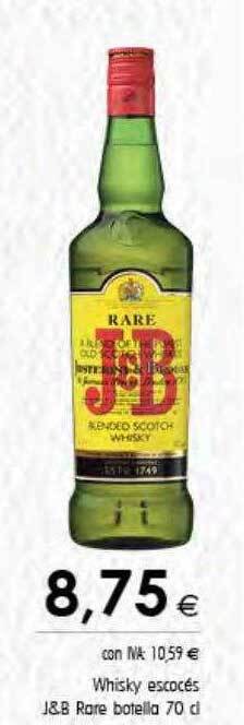 Cash Ifa Whisky escocés j&b rare oferta