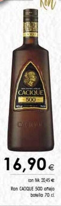 Cash Ifa Ron cacique 500 añejo oferta