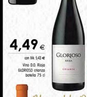 Cash Ifa Vino d.o. rioja glorioso crianza oferta