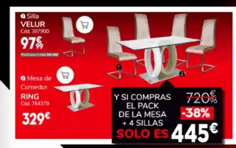 Conforama Mesa de comedor ring oferta