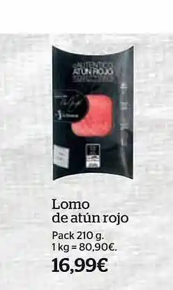 La Sirena Lomo de atún rojo oferta