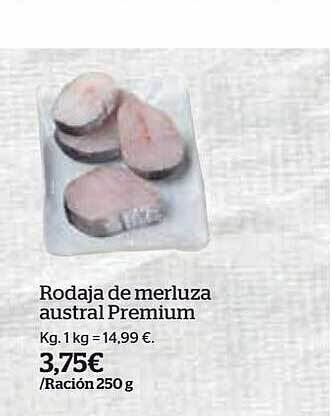 La Sirena Rodaja de merluza austral premium oferta