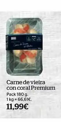 La Sirena Carne de vieira con coral premium oferta