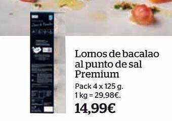 La Sirena Lomos de bacalao al punto de sal premium oferta