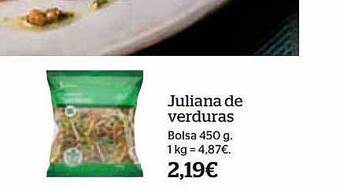 La Sirena Juliana de verduras oferta