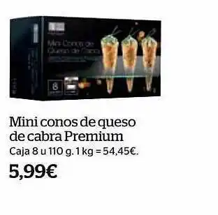 La Sirena Mini conos de queso de cabra premium oferta