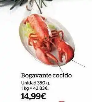 La Sirena Bogavante cocido oferta