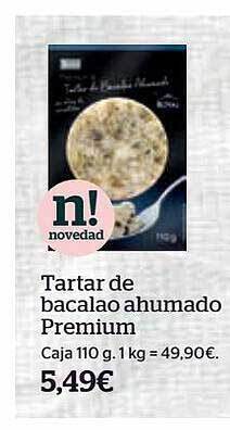 La Sirena Tartar de bacalao ahumado premium oferta