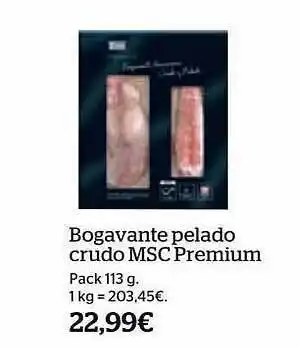 La Sirena Bogavante pelado crudo msc premium oferta