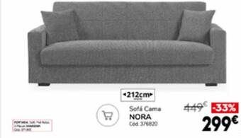 Conforama Sofá cama nora oferta