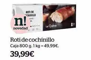 La Sirena Roti de cochinillo oferta
