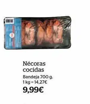 La Sirena Nécoras cocidas bandeja oferta