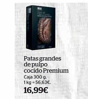La Sirena Patas grandes de pulpo cocido premium oferta