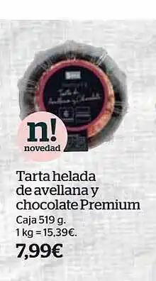 La Sirena Tarta helada de avellana y chocolate premium oferta