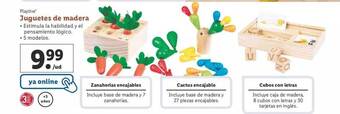 Lidl Playtive juguetes de madera oferta
