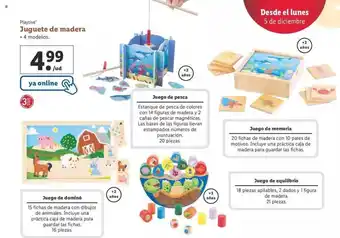Lidl Playtive juguete de maderas oferta