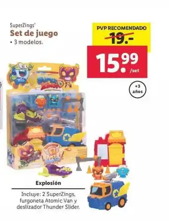 Lidl Superzings set de juego oferta