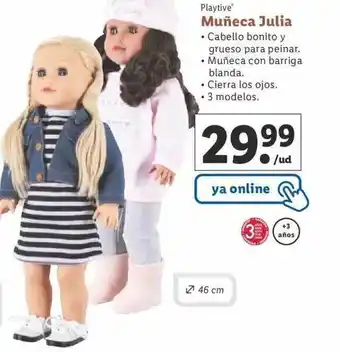 Lidl Playtive muñeca julia oferta